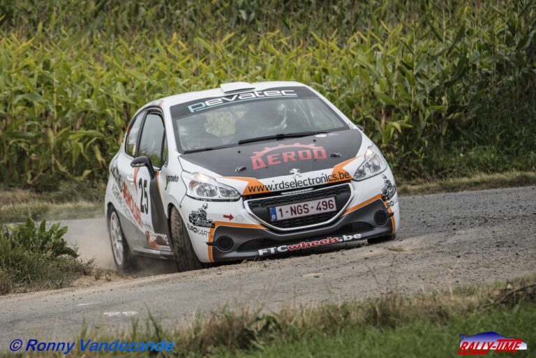 Freek Vanbeveren in de Aarova Rallysprint
